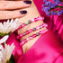 Bracelet en perles de verre Magenta Magic | Argent | Sirène